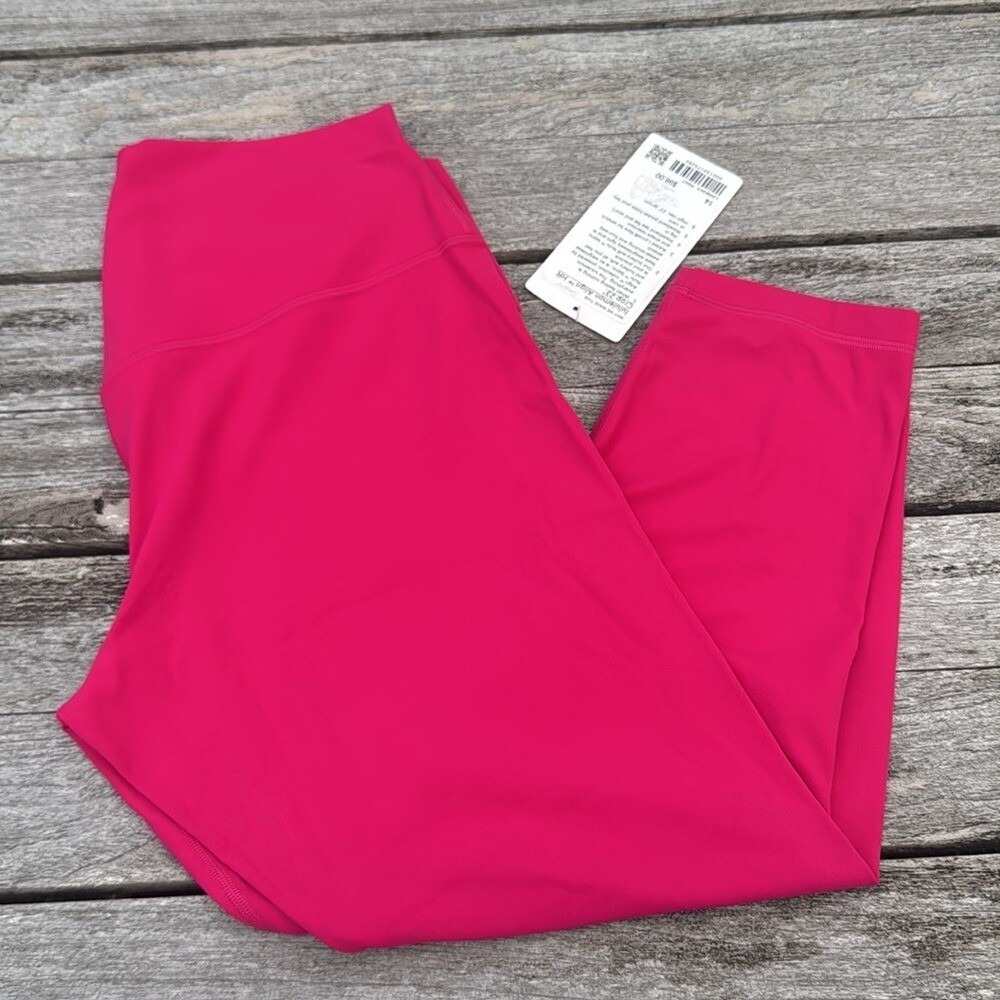 Lululemon Align High-Rise Crop 23" Passionate PINK‎ size 14 NWT